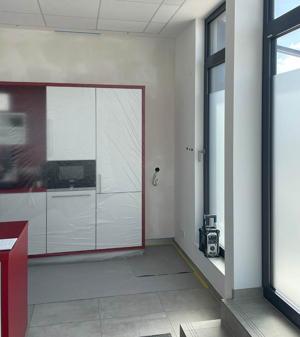 Umbau Markilux Kantine mit bestehender Küche